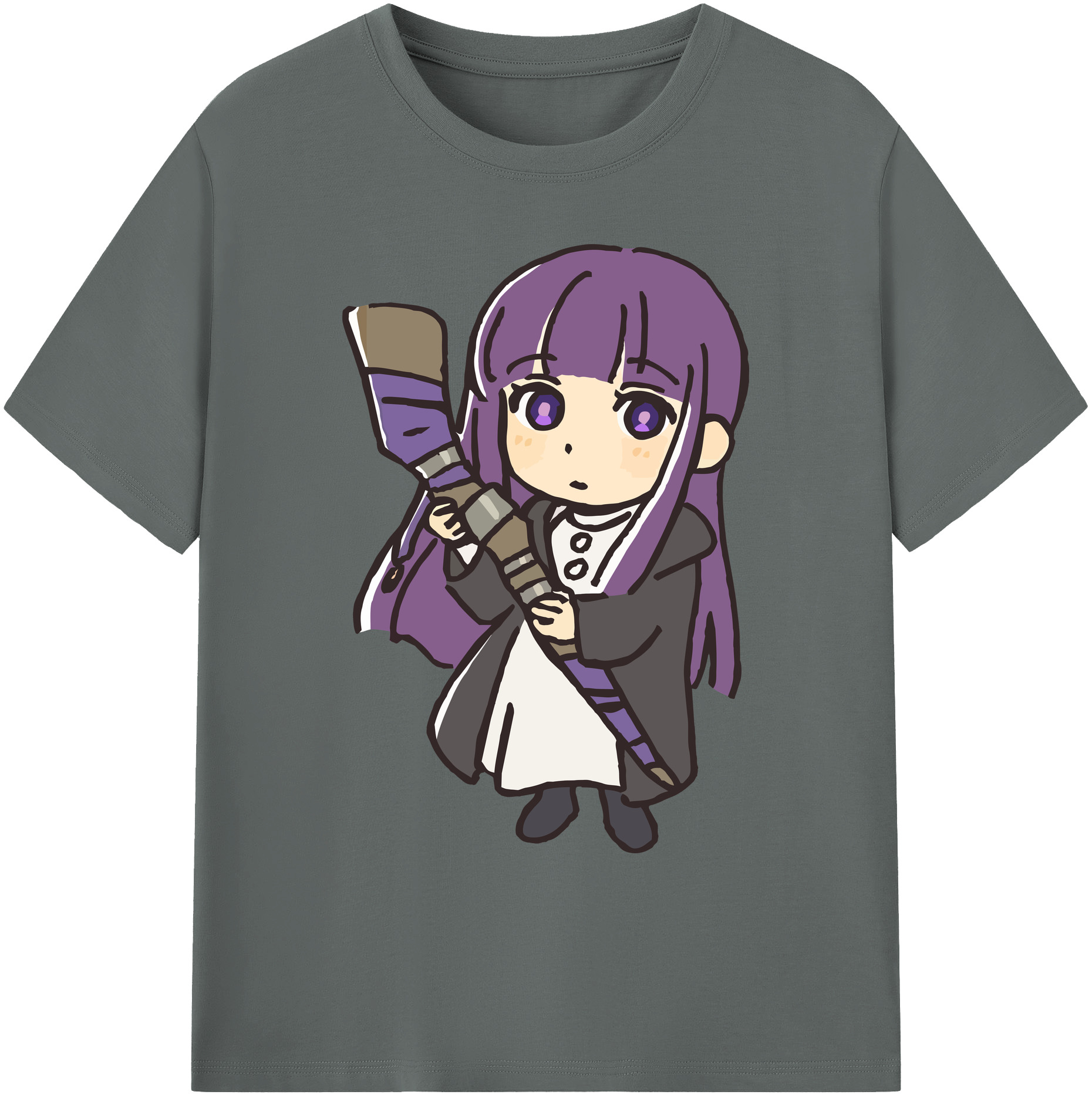 （画像用） 葬送のフリーレン Frieren 綿100％ メンズ半袖Tシャツ｜肌触りやわらか＆通気性